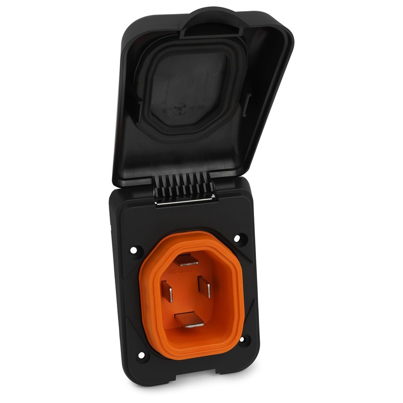 SmartPlug BM50PB Non-Metallic Inlet and Cover Assembly - 50 Amp,