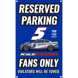 R and R Imports Nascar #5 Kyle Larson No Parking Metal Sign New For 2022