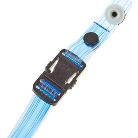 Toyo NO.TE-5 Lower Chin Strap for Helmets, One-touch Type, Clear Vinyl, Blue