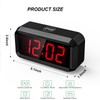 SUPLEDCK Alarm Clock,Digital Alarm Clock for Bedrooms,Battery Operated Clock,Adjustable 3