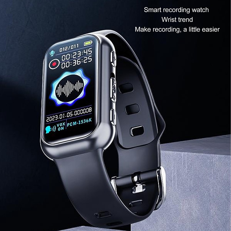Voice Recorder Watch HD Noise Reduction MP3 Player File Encryption