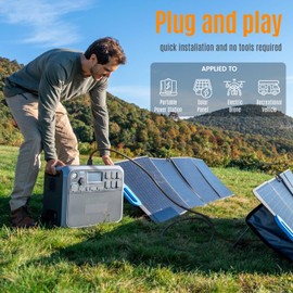 PJERJZN Solar Adapter 6-in-1 Kit Adapter Cable Solar Connector 14AWG Heavy-Duty Cable Weatherproof Design for RV Camping Portable Power Staion (10ft)