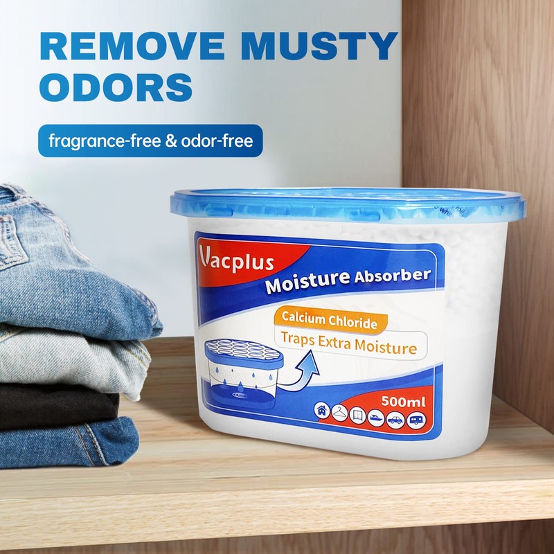 Vacplus Moisture Absorbers, 10.5 Oz Humidity Absorber Boxes Attracts Extra