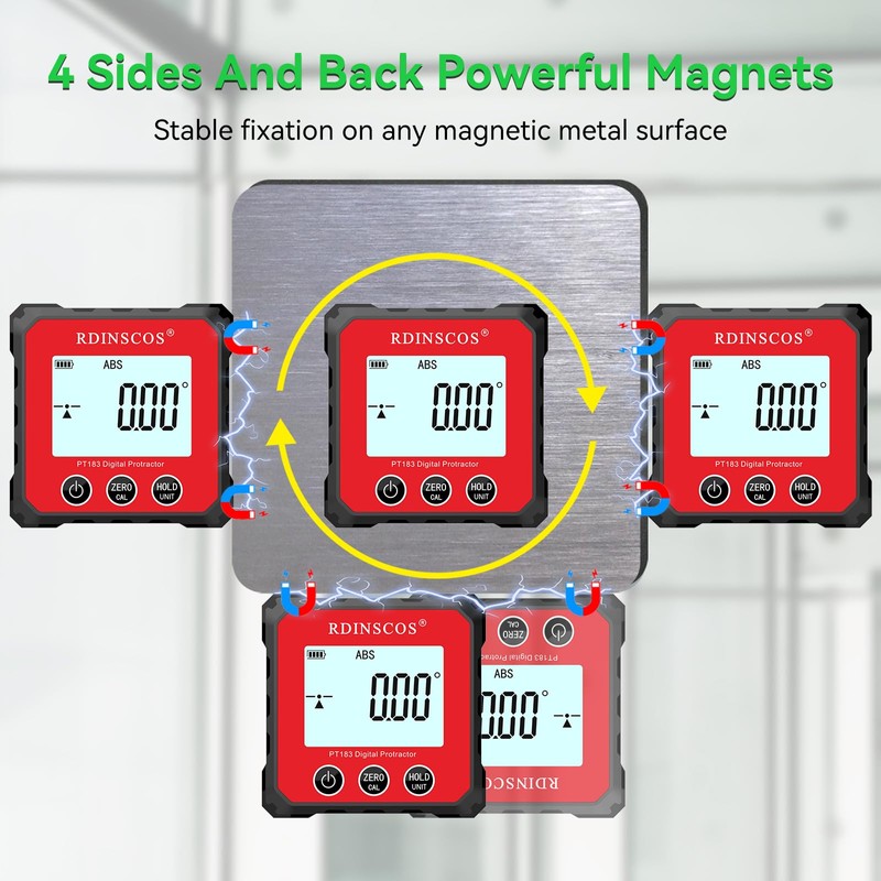Rechargeable Digital Angle Finder Magnetic Table Saw Angle Finder Tool