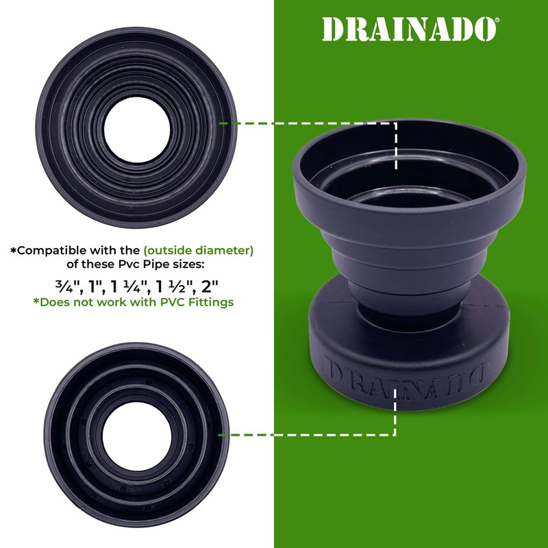 DRAINADO - Multi Vacuum Hose to PVC Pipe Adapter -