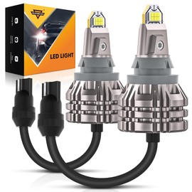 Auxbeam Upgraded 921 Bulb for Backup Reverse Light, 44W 6000 Lumens 500% Extremely Bright 912 W16W T15 Bulbs, Error Free, Pack of 2