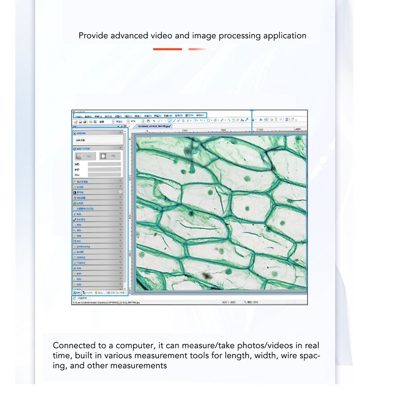 USB Microscope Camera 4K 8MP HD Imaging Electronic Eyepiece Biological