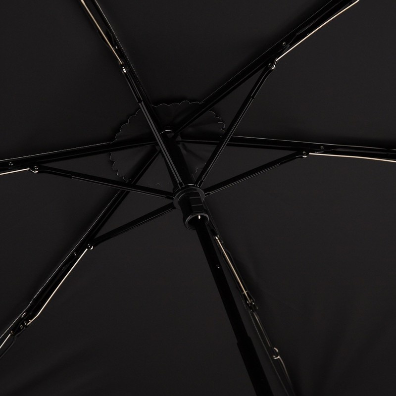 Francfranc Flanc Blackout Dot Glitter Heat Cut Folding Umbrella, 19.7