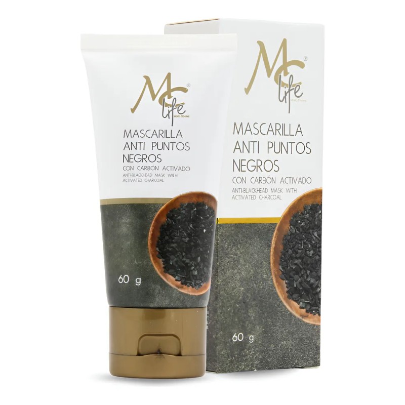 Mascarilla Anti Puntos Negros 60g, Carbón Activado. Mc Life Tipo