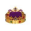 LEEMASING Corona de rey con joyas reales para disfraz de