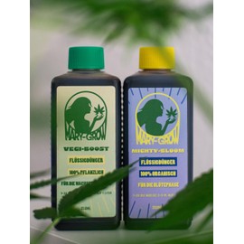 MARY-GROW MARY-GROW DUO: VEGI-BOOST & MIGHTY-BLOOM organischer Flüssigdünger für die Wachstums- und Blütephase