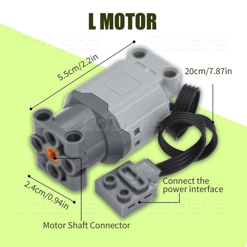 Cobers 9-in-1 Motor-Kit Power-Function-Set Compatible with Major Brand
