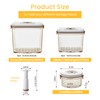 LiveFahio 2025 Airtight Food Storage Containers - with Vacuum Pump
