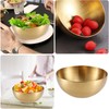 Generic Gold Stainless Steel Mixing Bowls, Round Modern Serving Bowls