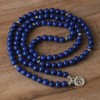 Unbranded 108 Mala Beads Lapis Lazuli Prayer Bracelet 8mm Gemstone