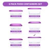 EASYLOCK Stackable Food Storage Containers with Lid, 1.2 L x