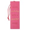WITH LOVE- With Love Pink Faux Leather Bookmark for Women,