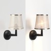 YISUN Crystal Chandelier Mini Lamp Shade 5.5-inch, Bell, Clip On,