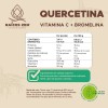 Quercetina Vitamina C Bromelina 120 Cápsulas Raíces Zen Super Premium