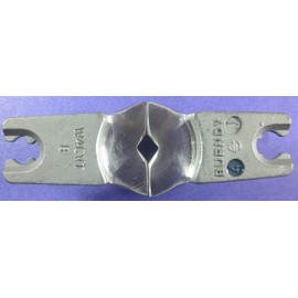 Burndy W4CVT Stainless Steel W Die, Index 8, Pin Diameter 0.2500", Gray