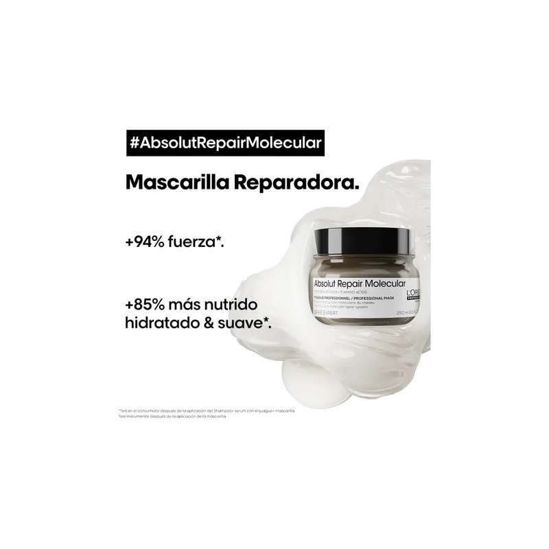 Kit Lorealabsolut Repair Molecularshampooserúmmascarilla