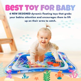 Baby Play Mat Water Play Mats for Boys Toys & Girls Toys Baby Gym Sensory Toys for Newborn Baby Gifts Baby Play Gym Floor Mats Great Baby Shower Presents Tummy Time Water Baby Play Mat Baby Toys