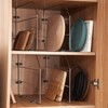 Blulu 4 Pcs Baking Sheet Organizer Tray Dividers for Cabinets