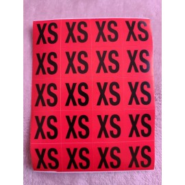 240 Color Coded Clothing Label Stickers 1"