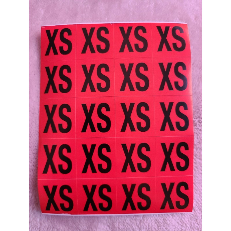 240 Color Coded Clothing Label Stickers 1"