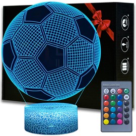 Magiclux Magiclux Football Night Light, Football Toy for Boys, 3D Lamp with 16 Colors Changing and Remote Control, Fun Men's gadget gift ideas, gift for kids girls boys