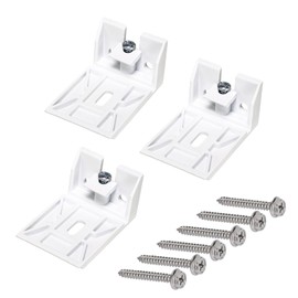 Rosyquarz 3/4" Blinds Shade Brackets,for Hunter Douglas Duette,Honeycomb,Cellular and Applause Shades,Stanard Pull Cord (3 Pack,White)