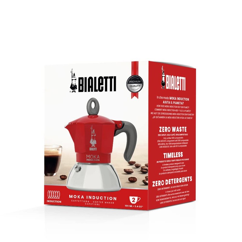 Bialetti - Moka Induction, Moka Pot, Suitable for all Types