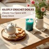 kilofly Crochet Cotton Lace Table Placemats Doilies Value Pack, 4pc,