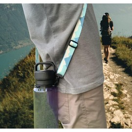One MissionX Bottle Sling For YETI Yonder 50oz 34oz 25oz 20oz Water Bottles, Adjustable Shoulder Strap Carrier, Durable Accessories for Walking, Hiking & More (Summit)