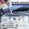 RV Roof Sealant 4 Pack, Self-Leveling Lap Sealant, White RV