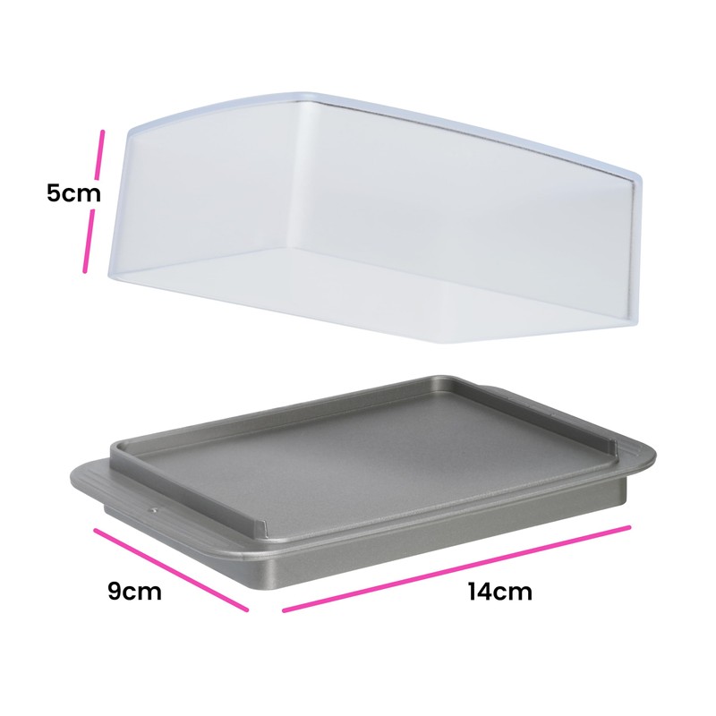 homeXpert Butterbox aus Kunststoff, weiß