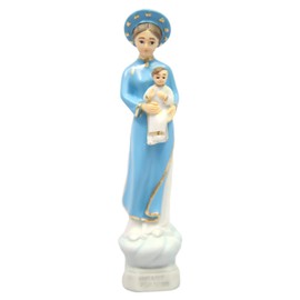Vittoria Collection 5 Inch Our Lady of La Vang Statue Indoor Outdoor Made in Italy