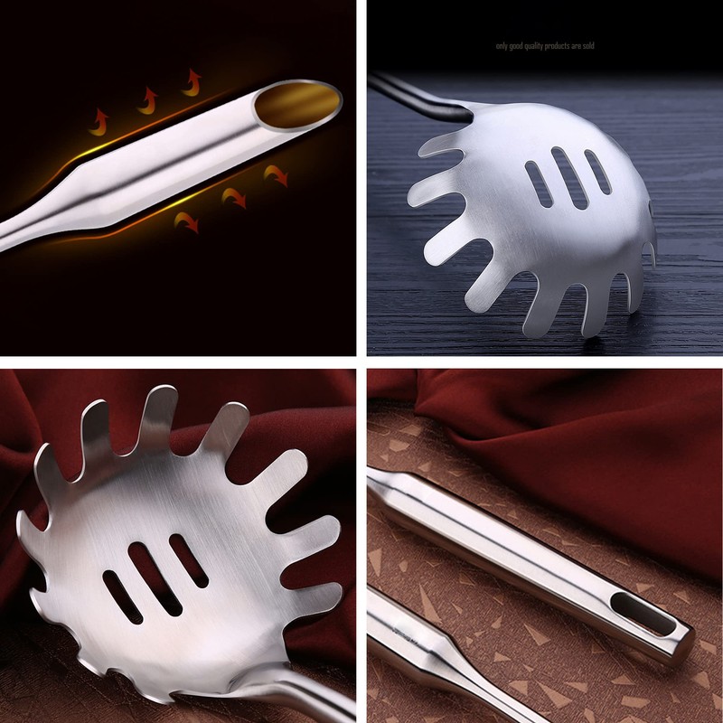 34 cm Stainless Steel Spaghetti Pasta Tongs, Stainless Steel Spaghetti