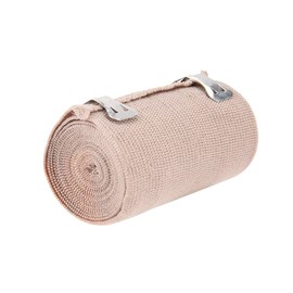 Healifty Elastic Bandage Pack of 4 Elastic Medical Bandages Wrap Compression Roll with Extra Metal Clips Sport Supplies (2 x 7.5 cm Width and 2 x 10 cm Width)