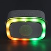 Electric Air Drum Set with Drumsticks Pedals Colorful RGB Light