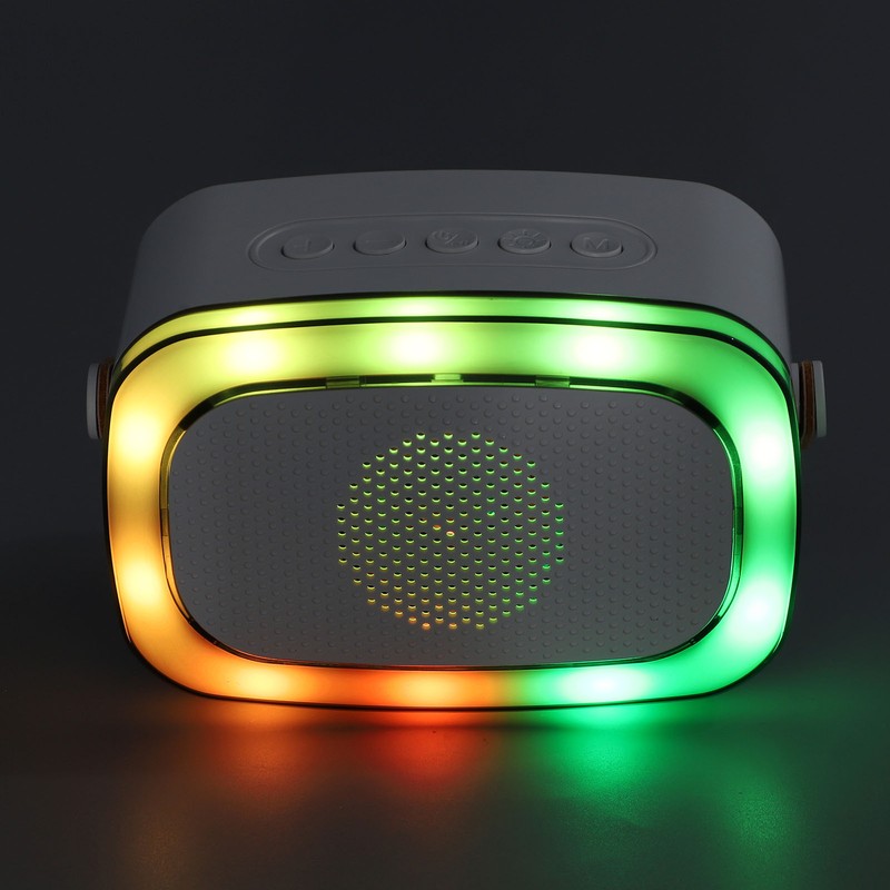 Electric Air Drum Set with Drumsticks Pedals Colorful RGB Light