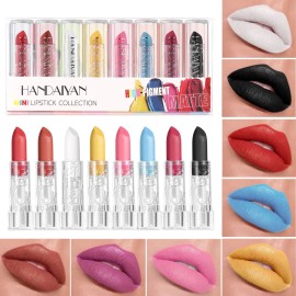 Set De Labiales Mate De Colores Para Maquillaje