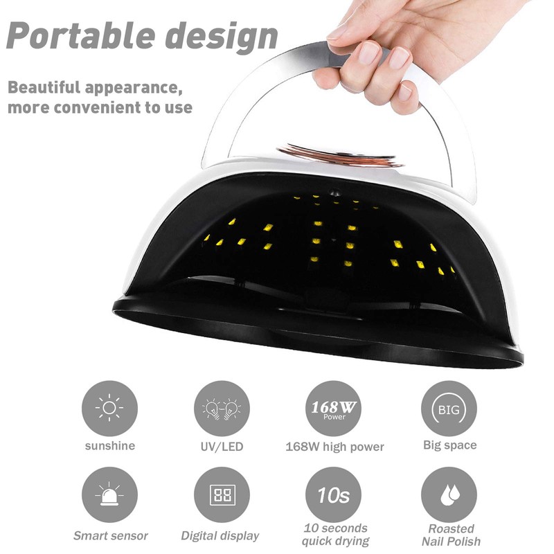 BEYAOBN 168 W Nail Dryer UV LED Nail Lamp Lamp
