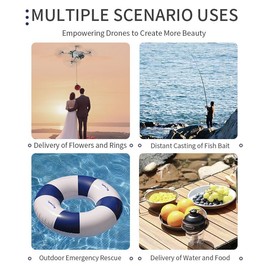 BTG Mini 4 Pro Drone Airdrop Payload Dropper Compatible with DJI Mini 4 Pro Drone Payload Release Dropper Payload Wedding Proposal Delivery Transport Device