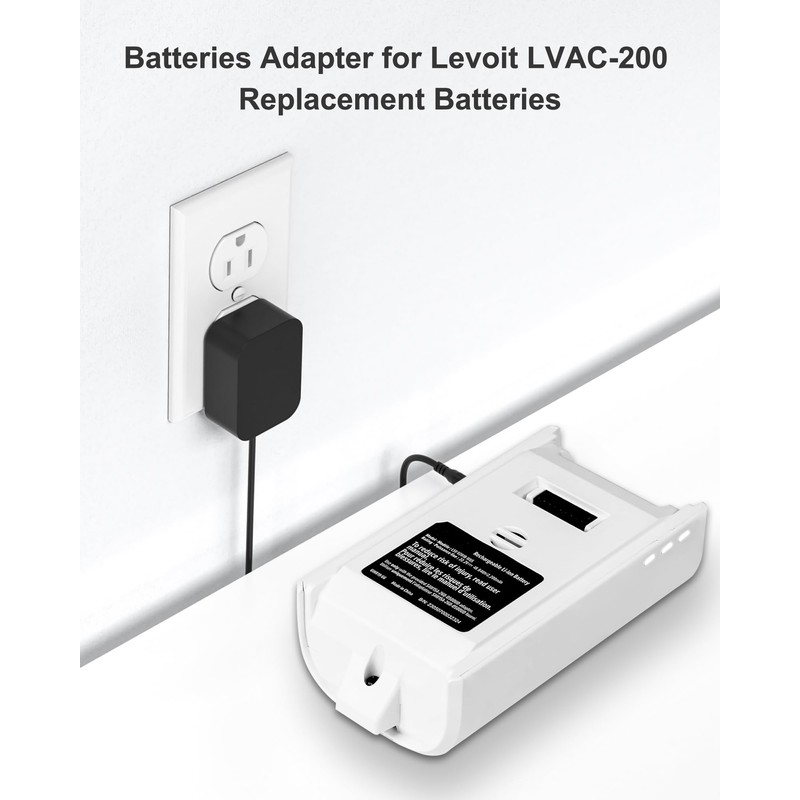 Charger for LEVOIT Cordless Stick Vacuum Cleaner, Charging Cord Compatible