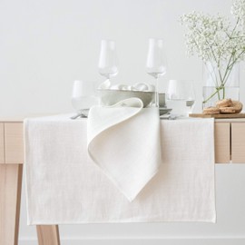 LinenMe Lara Napkins, 20 x 20 inches, Off White, Pack of 4