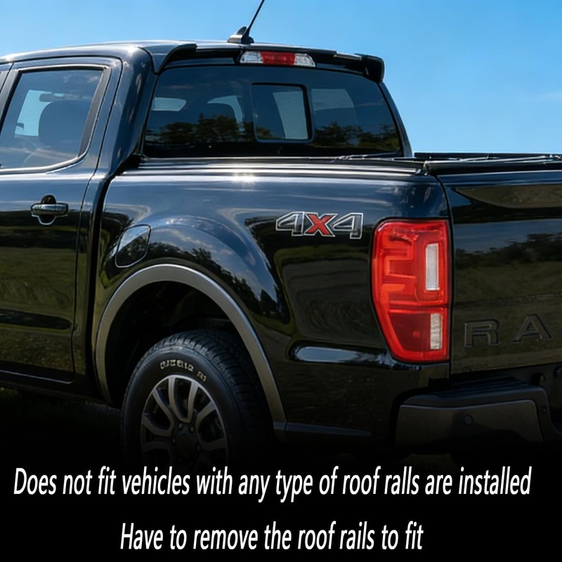 STSEV01 Rear Spoiler Cab Roof Wing for Ford Ranger 2019-2023