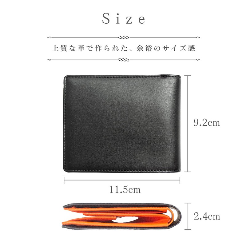 Dom Teporna Men's Bi-Fold Box-Shaped Large Capacity Coin Purse Bi-Fold