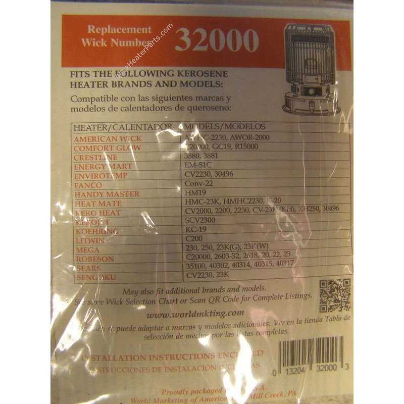 Kero-world 32000 Replacement Wick For Kerosene Heaters