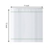 White Shower Curtain with Oliver Green Border, Modern Chic Faux